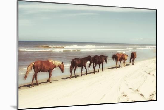 Horses on the Beach-Kathy Mansfield-Mounted Photographic Print