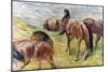 Horses Out to Pasture-Franz Marc-Mounted Giclee Print