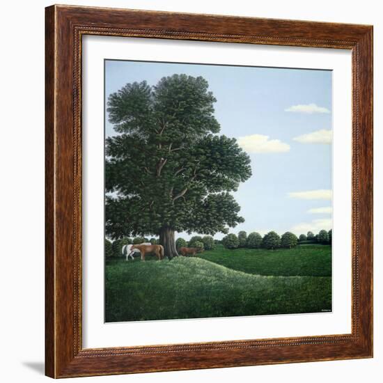 Horses Resting, 1980-Liz Wright-Framed Giclee Print