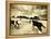 Horses Running and Playing in Barren Field-Jan Lakey-Framed Premier Image Canvas