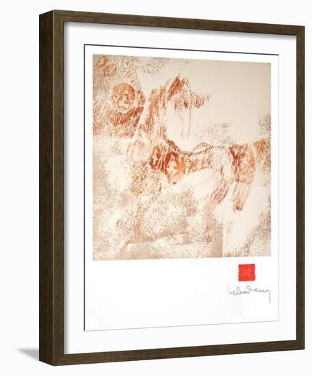 Horses Suite XI-Lebadang-Framed Serigraph