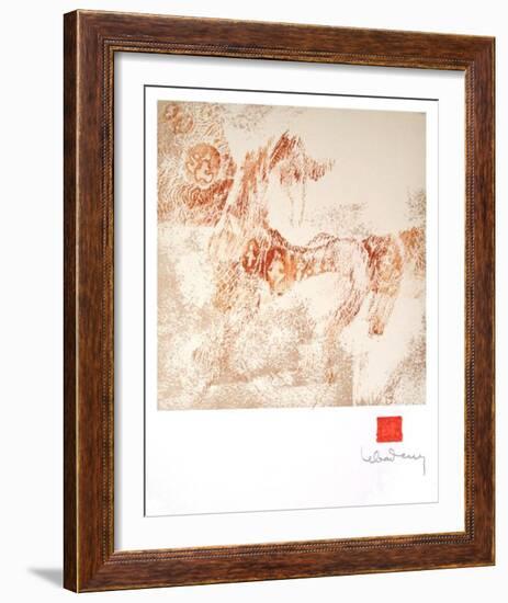 Horses Suite XI-Lebadang-Framed Serigraph