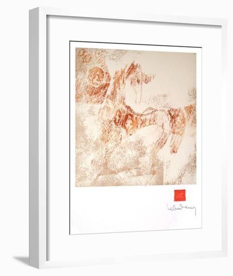 Horses Suite XI-Lebadang-Framed Serigraph