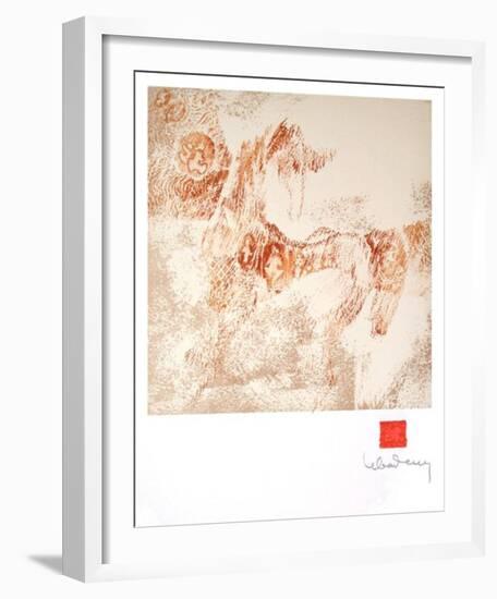 Horses Suite XI-Lebadang-Framed Serigraph