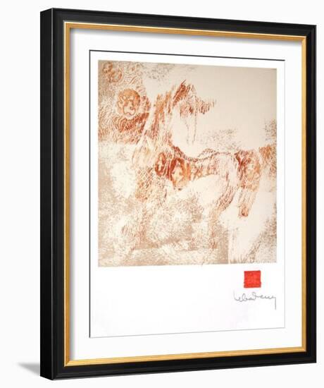 Horses Suite XI-Lebadang-Framed Serigraph