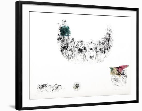 Horses - Variation 1 (Blue, Beige and Pink)-Lebadang-Framed Collectable Print