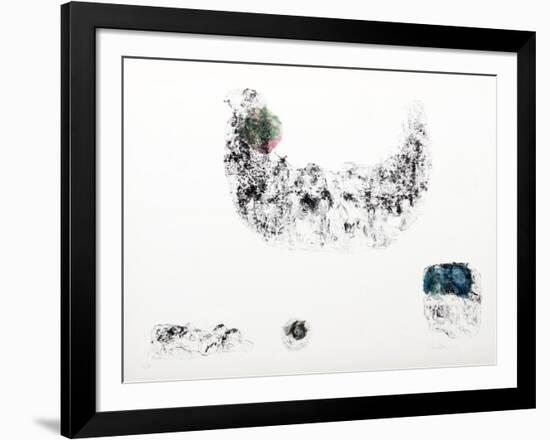 Horses - Variation 11 (Green, Pink and Blue)-Lebadang-Framed Collectable Print