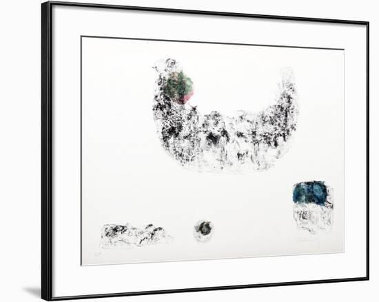 Horses - Variation 11 (Green, Pink and Blue)-Lebadang-Framed Collectable Print