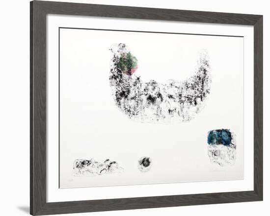 Horses - Variation 11 (Green, Pink and Blue)-Lebadang-Framed Collectable Print