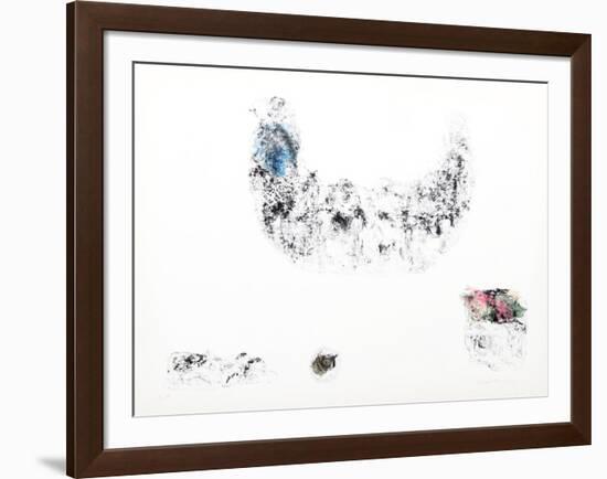 Horses - Variation 12 (Blue, Pink and Green)-Lebadang-Framed Collectable Print