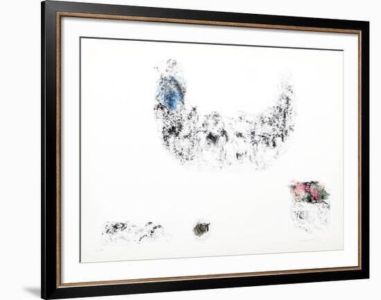 Horses - Variation 12 (Blue, Pink and Green)-Lebadang-Framed Collectable Print