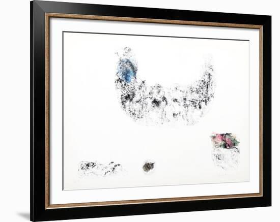 Horses - Variation 12 (Blue, Pink and Green)-Lebadang-Framed Collectable Print