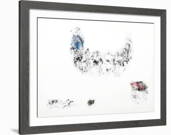 Horses - Variation 12 (Blue, Pink and Green)-Lebadang-Framed Collectable Print