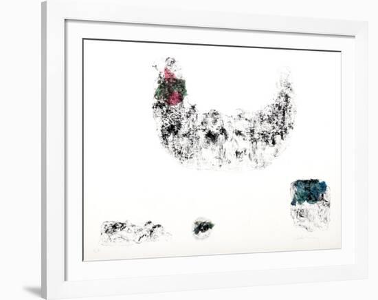 Horses - Variation 3 (Pink, Green, and Blue)-Lebadang-Framed Collectable Print