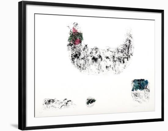 Horses - Variation 3 (Pink, Green, and Blue)-Lebadang-Framed Collectable Print