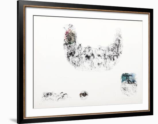 Horses - Variation 4 (Pink, Beige and Blue)-Lebadang-Framed Collectable Print