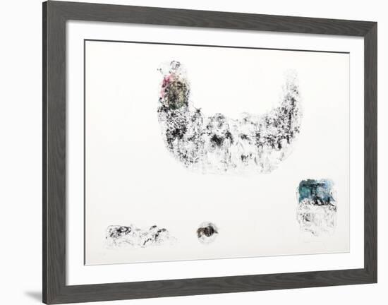 Horses - Variation 4 (Pink, Beige and Blue)-Lebadang-Framed Collectable Print