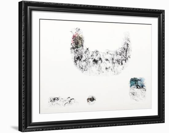 Horses - Variation 4 (Pink, Beige and Blue)-Lebadang-Framed Collectable Print