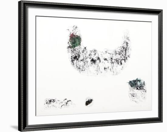 Horses - Variation 6 (Green and Blue)-Lebadang-Framed Collectable Print