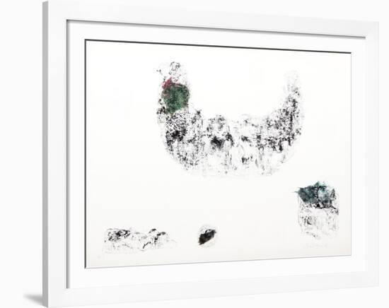 Horses - Variation 6 (Green and Blue)-Lebadang-Framed Collectable Print