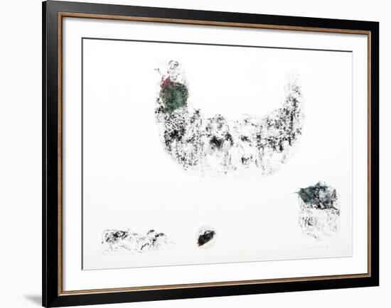 Horses - Variation 6 (Green and Blue)-Lebadang-Framed Collectable Print