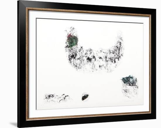 Horses - Variation 6 (Green and Blue)-Lebadang-Framed Collectable Print