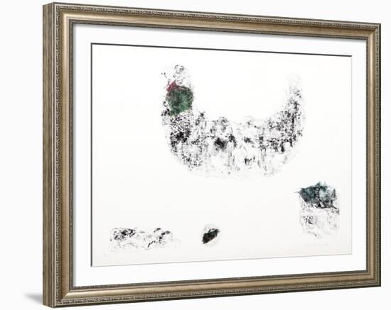 Horses - Variation 6 (Green and Blue)-Lebadang-Framed Collectable Print