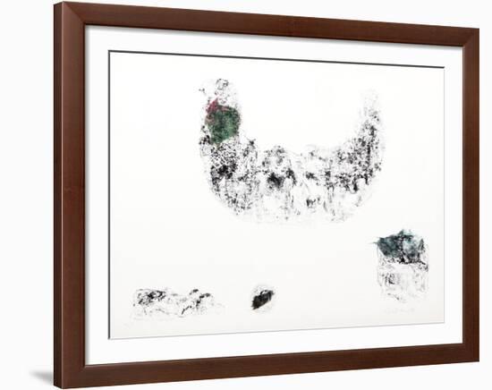 Horses - Variation 6 (Green and Blue)-Lebadang-Framed Collectable Print