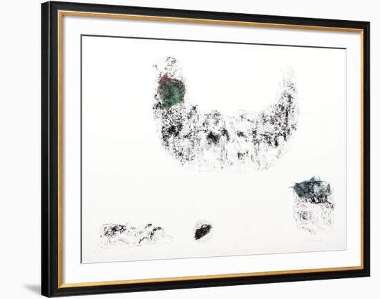 Horses - Variation 6 (Green and Blue)-Lebadang-Framed Collectable Print