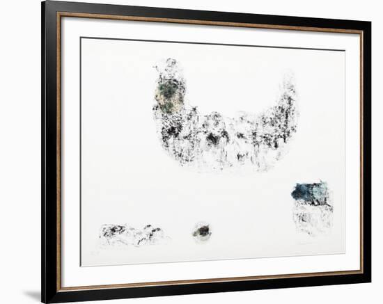 Horses - Variation 7 (Green, Beige and Blue)-Lebadang-Framed Collectable Print