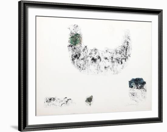 Horses - Variation 8 (Green and Blue)-Lebadang-Framed Collectable Print