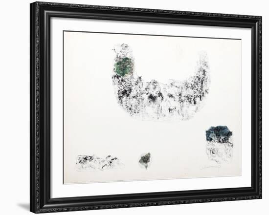 Horses - Variation 8 (Green and Blue)-Lebadang-Framed Collectable Print