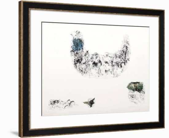 Horses - Variation 9 (Blue and Green)-Lebadang-Framed Collectable Print