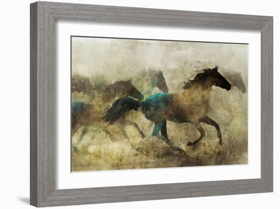 Horses, Wild and Free-Ken Roko-Framed Art Print