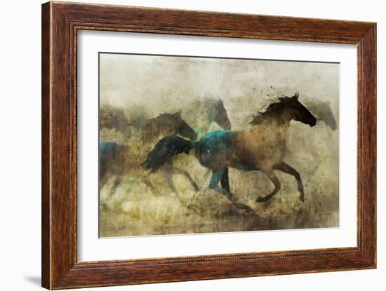Horses, Wild and Free-Ken Roko-Framed Art Print