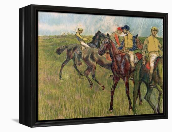 Horses with Jockeys, 1910-Edgar Degas-Framed Premier Image Canvas