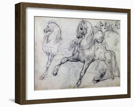 Horses-Théodore Géricault-Framed Giclee Print