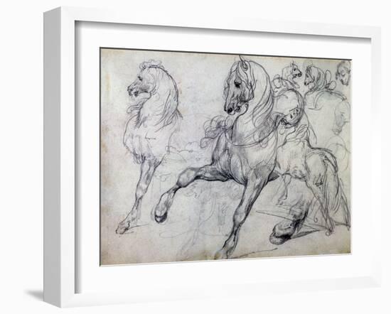 Horses-Théodore Géricault-Framed Giclee Print