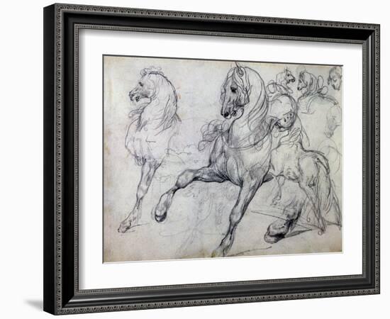 Horses-Théodore Géricault-Framed Giclee Print