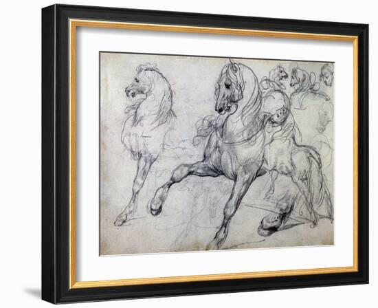 Horses-Théodore Géricault-Framed Giclee Print