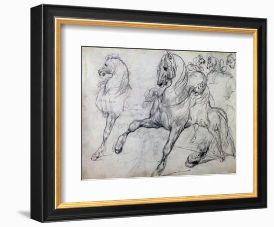 Horses-Théodore Géricault-Framed Giclee Print