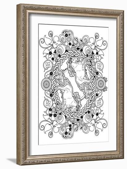 Horses-Art House Design-Framed Giclee Print