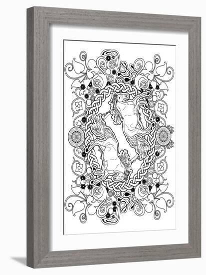 Horses-Art House Design-Framed Giclee Print