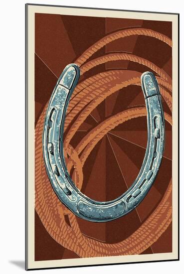 Horseshoe and Rope-Lantern Press-Mounted Art Print