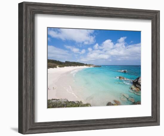 Horseshoe Bay Beach, Bermuda, Central America-Michael DeFreitas-Framed Photographic Print