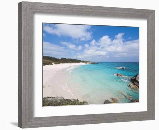 Horseshoe Bay Beach, Bermuda, Central America-Michael DeFreitas-Framed Photographic Print