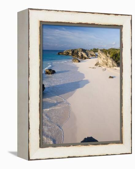 Horseshoe Bay, South Coast Beaches, Southampton Parish, Bermuda-Gavin Hellier-Framed Premier Image Canvas
