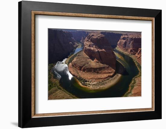 Horseshoe Bend, 1000 Ft. Drop to Colorado River-David Wall-Framed Photographic Print