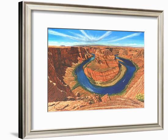 Horseshoe Bend Colorado River Arizona-Richard Harpum-Framed Art Print