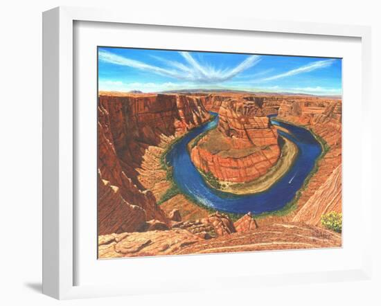 Horseshoe Bend Colorado River Arizona-Richard Harpum-Framed Art Print